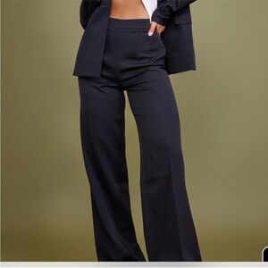PrettyLittleThing Trouser Pants Black- Size 2